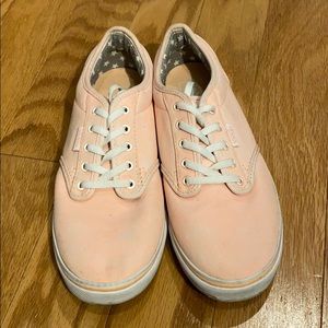 Vans Orange Sherbert Lace up sneakers size 7.5